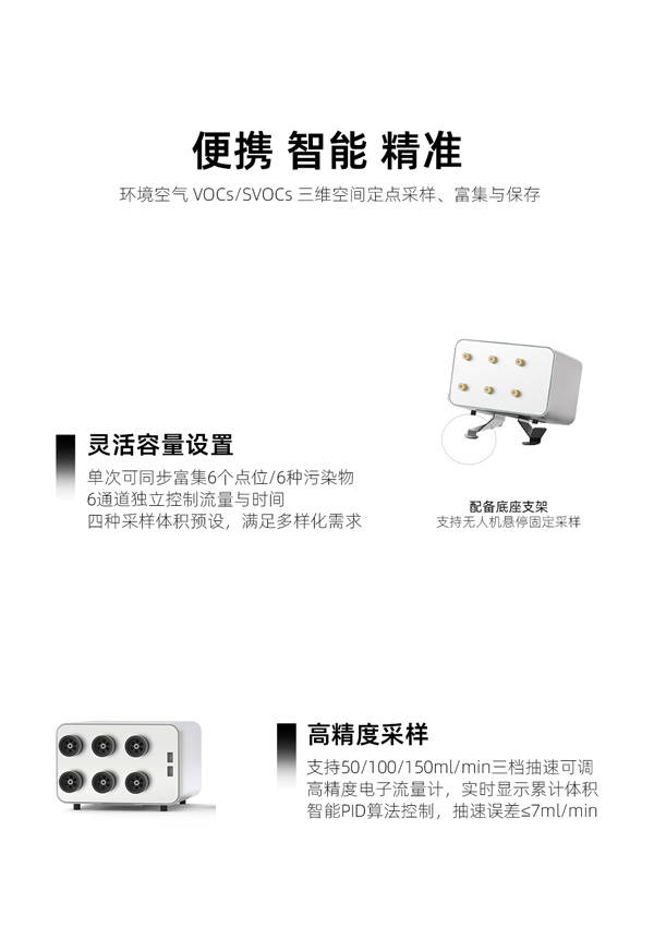 MHK-UT06無(wú)人機(jī)高精度多通道氣體采樣富集系統(tǒng)